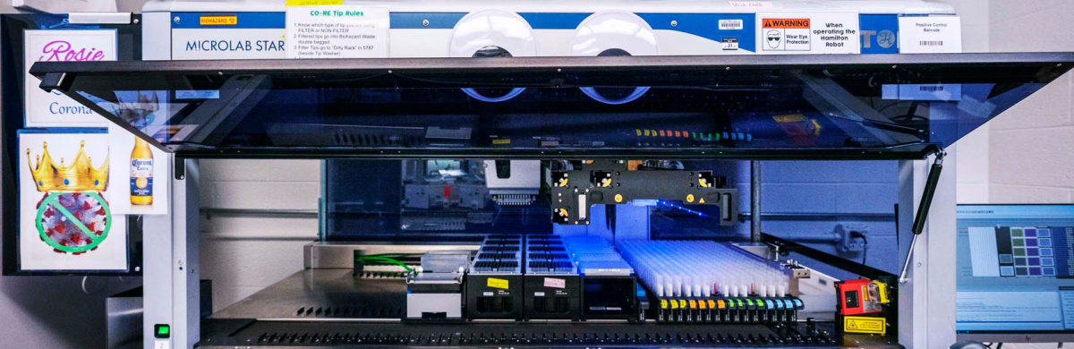 Automated liquid-handling robot