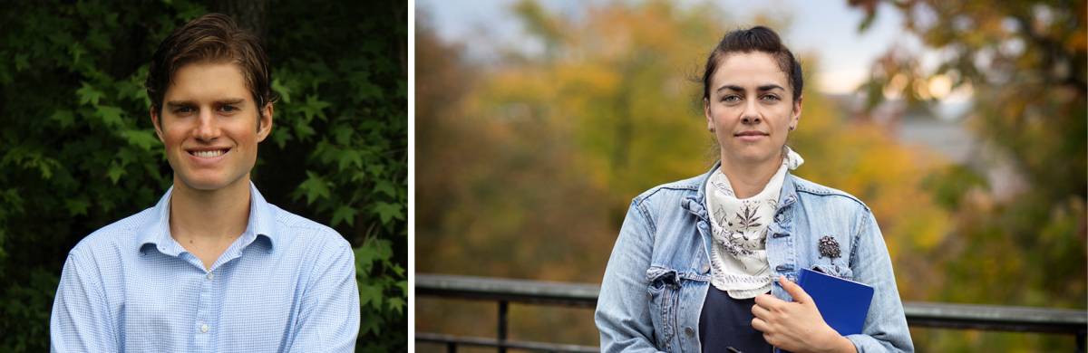 Jacob Bushy and Prof. Sally Pusede headshots
