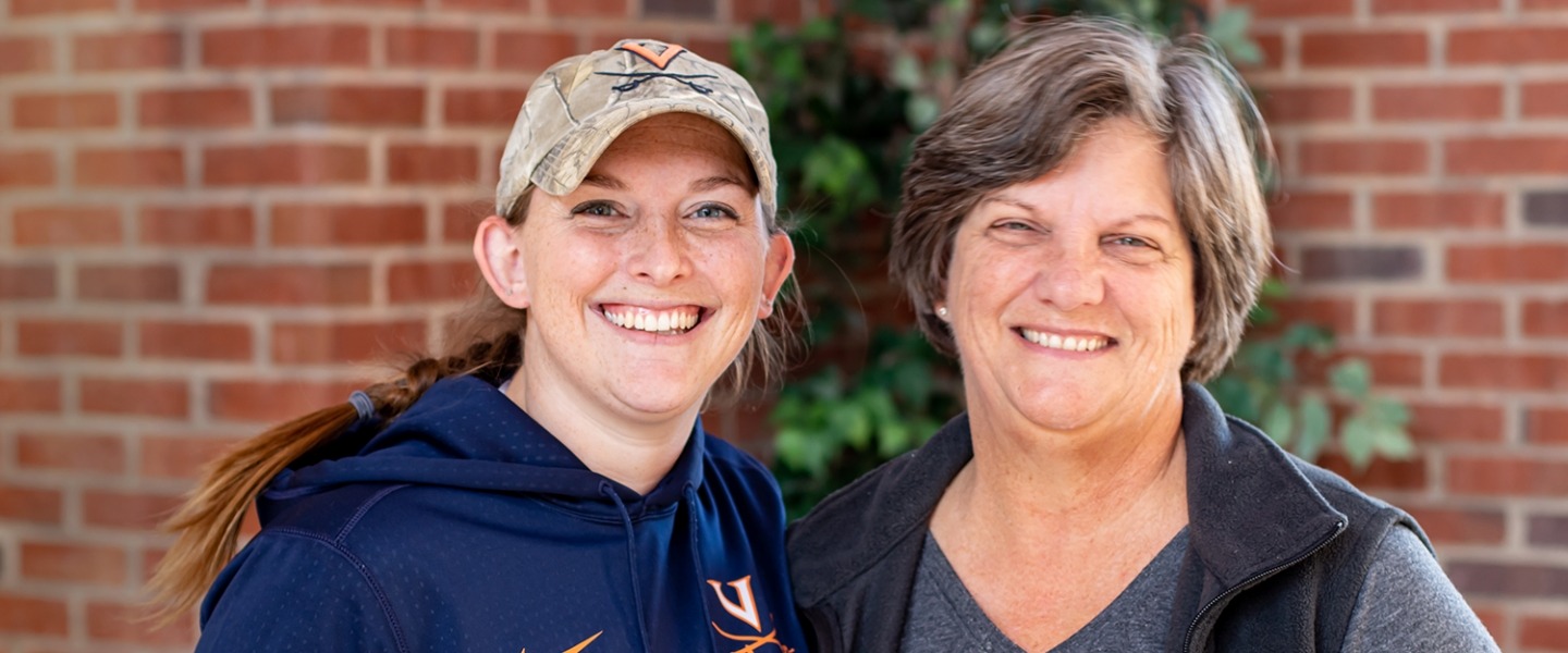 Ph.D. student Victoria Long (environmental sciences) and her mother, Terri Long.