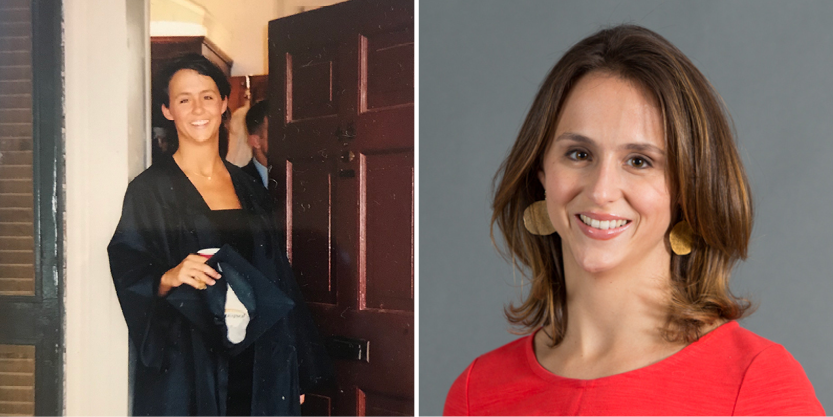 Mary Catherine Wellons before and after graduating UVA
