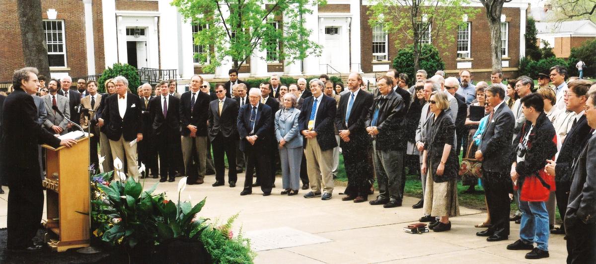 Crowd attends founding ceremony