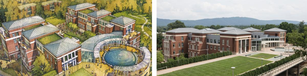 South Lawn before and after